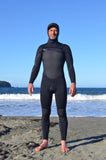 MENS- 5/4 Hooded Wetsuit, Chest Zip- One Ocean Collective